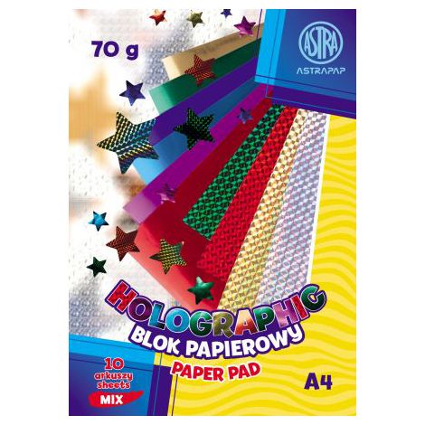 Blok papierów Holograficznych Astra A4/10/70g
